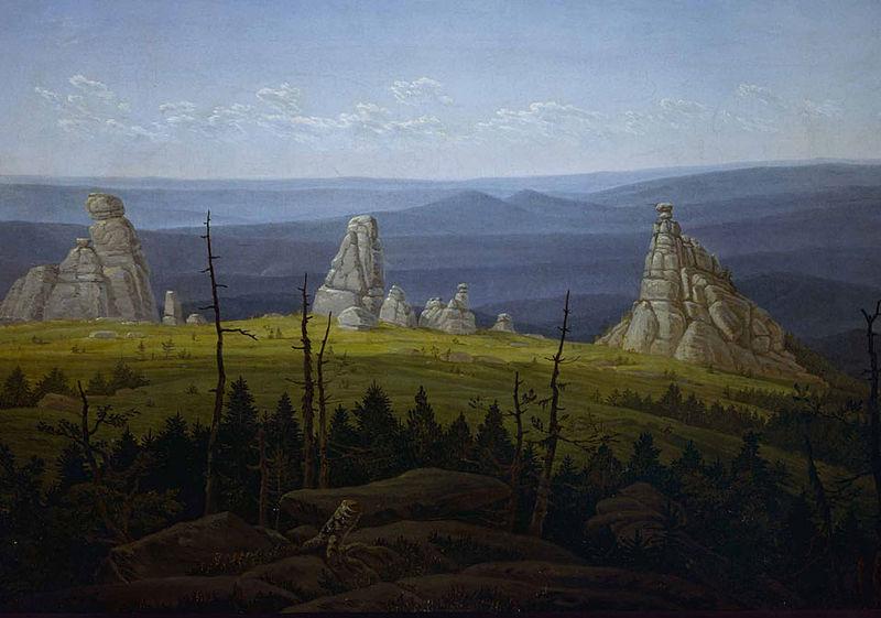 Carl Gustav Carus The Three Stones in the Giant Mountains France oil painting art